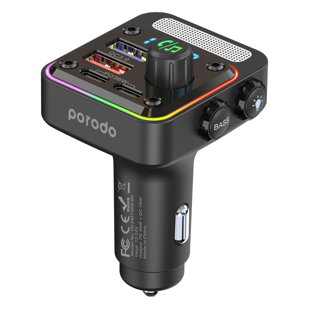 PORODO CAR 36W PD CHARGER AND FM TRANSMITTER - Image 4