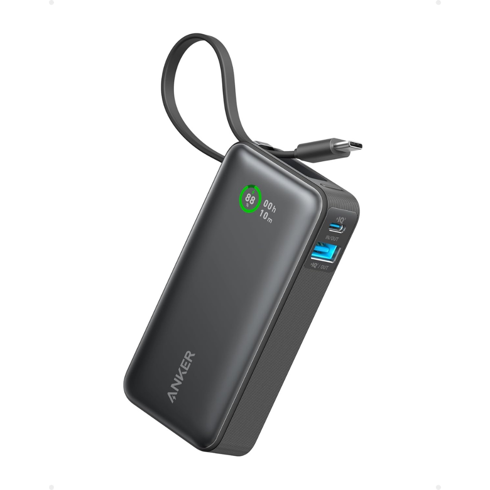 Anker Built-IN USB-C Cable 10K Power Bank A1259H21