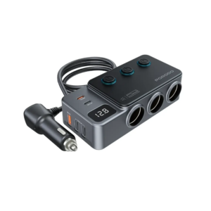 PORODO 120W CAR CHARGER HUB TRIPPLE PORT LIGHTER SOCKET WITH