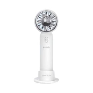 PORODO LIFESTYLE Portable Handheld Turbo Cooling Fan-White