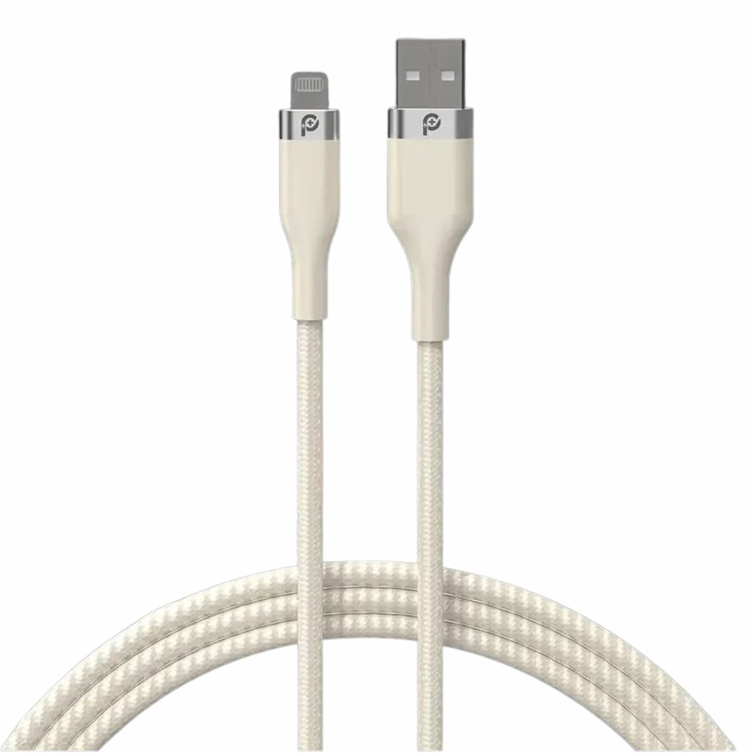 POWER+ RAPID PRO USB-A TO LIGHTING PREMIUM BRIADED CABLE 1.2M WHITE - Image 3