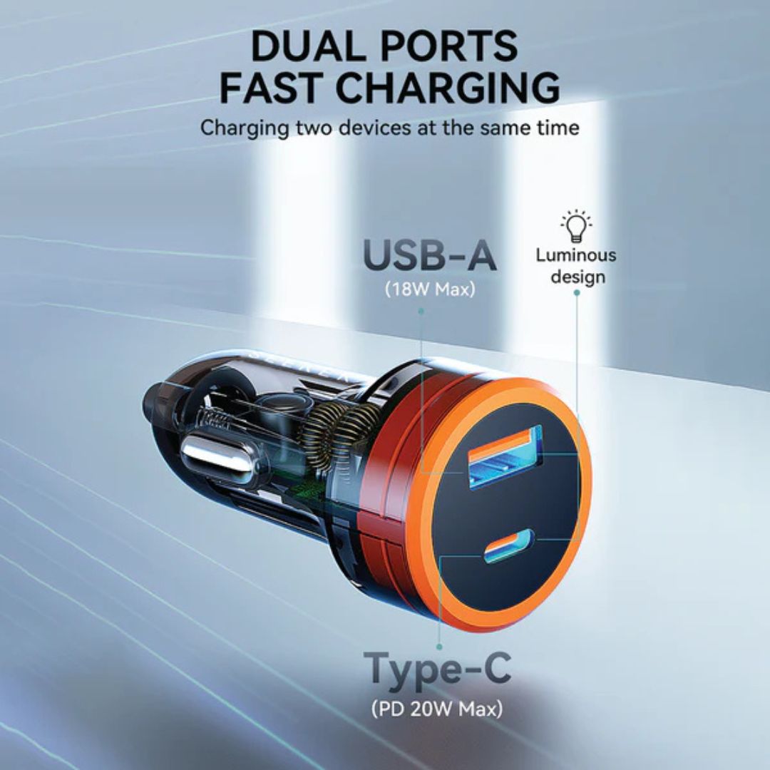 SEEKEN SCPQ-138 PD+QC 38W CAR CHARGER - Image 2