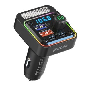 PORODO CAR 36W PD CHARGER AND FM TRANSMITTER