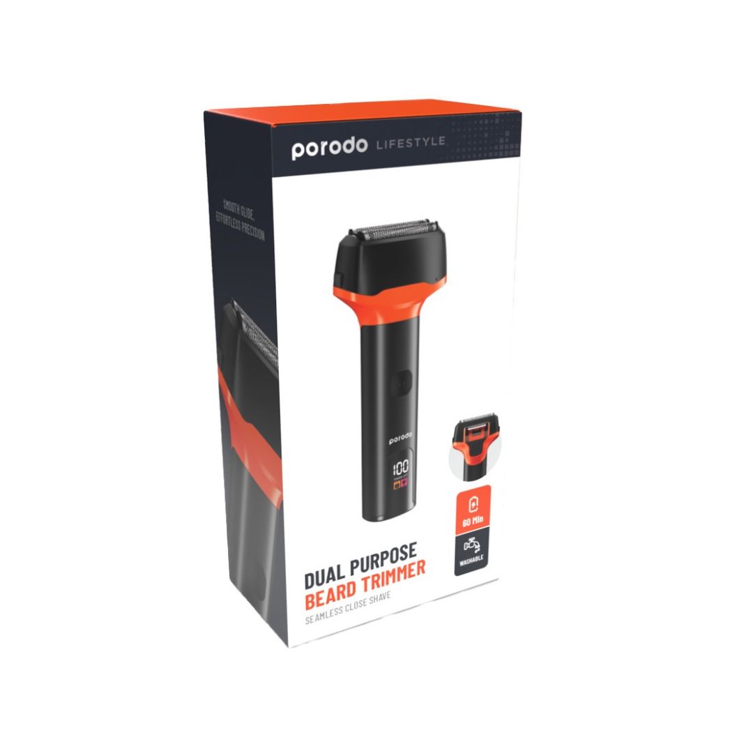 Porodo Lifestyle Dual Purpose Beard Trimmer Seamless Close Shave - Image 4