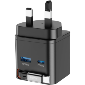 Powerology  PWC031 Dual Port Gan Charger 65W Black