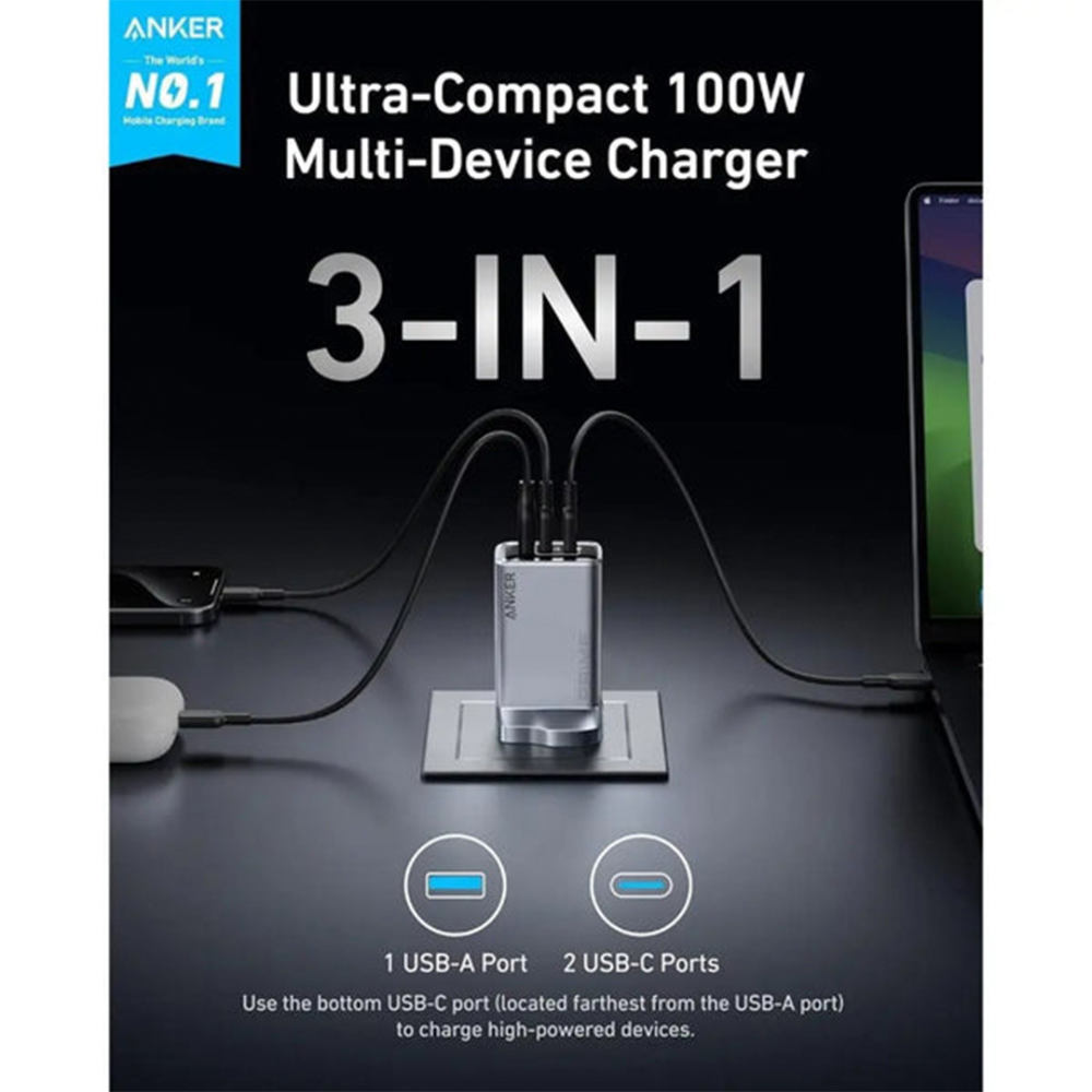 Anker 100W Powerfull Portable Wall Charger A2688241 - Image 2