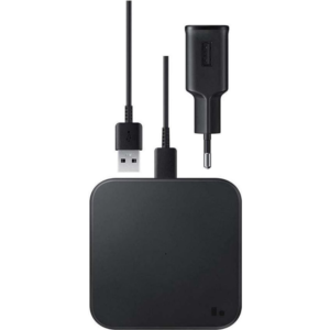 SAMSUNG WIRELESS CHARGER PAD SINGLE EP-P1300 ANDORID+IPHONE+AIRPODS BLACK