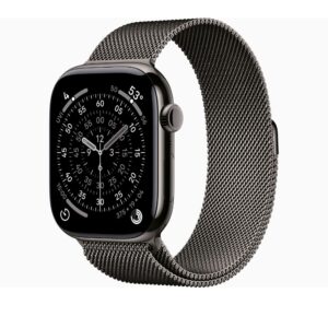 Apple Watch Series 11 GPS + Cellular 46mm Gold Titanium Case Slate Titanium Case