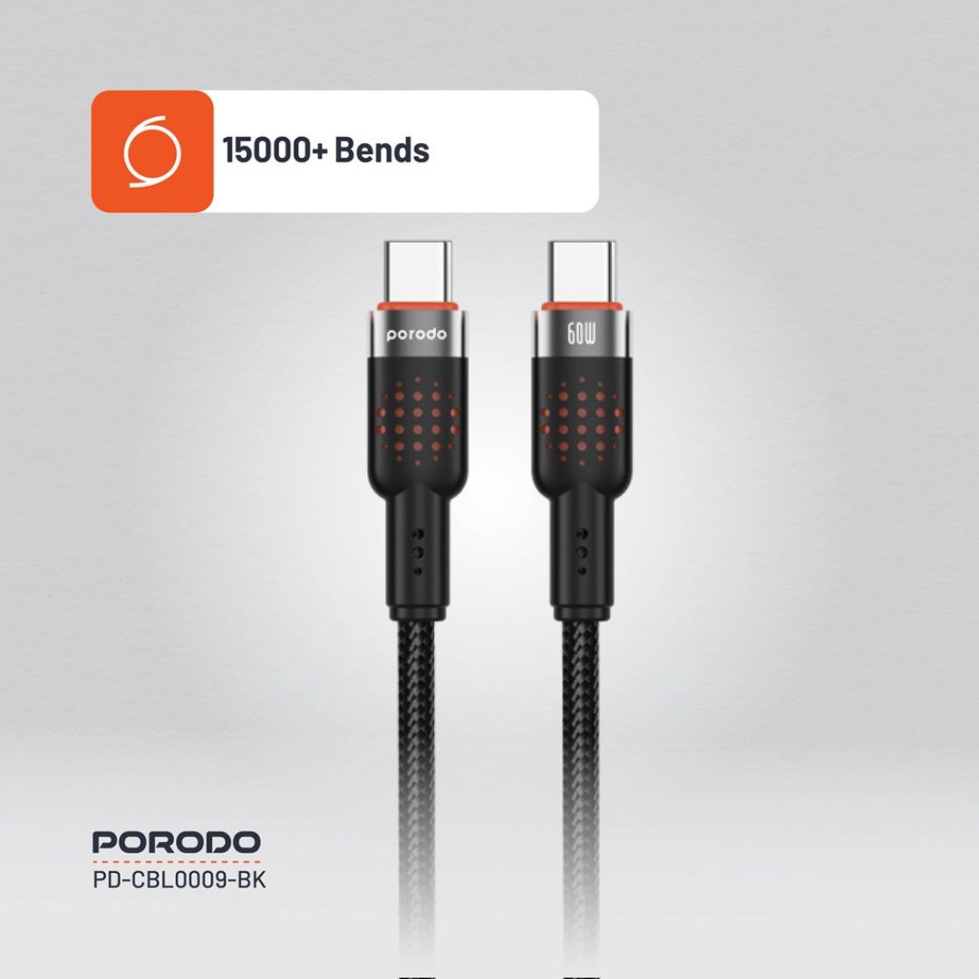 PORODO EXTREME USB C TO C BRADED CABLE - Image 2