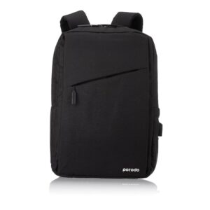 Porodo Laptop Backpack Nylon Fabric Black (15.6″)