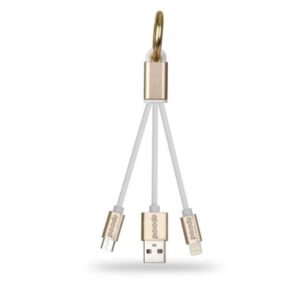 Porodo Golden Key Data Cable 2 in 1
