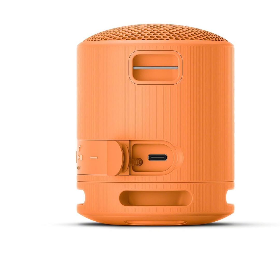 SONY XB100 Compact Bluetooth Wireless Speaker (Black, Orange) - Image 5