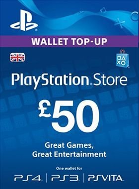 PlayStation UK BP 50 Gift Card