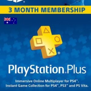 PlayStation Plus 3 Month AUD Gift Card
