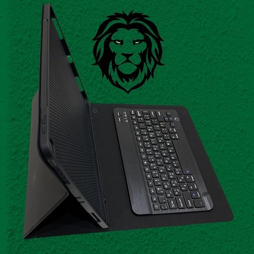 Green iPad Air 4 10.9 Premium Vegan Leather Case With Wireless Keyboard - Image 3