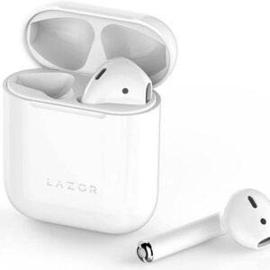 Lazor EA78 Earphones, Bluetooth 5.0 Connectivity, 14mm Driver, Mono/Dual Connection Switch, Touch Control, Automatic In-Ear Detection, White
