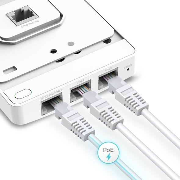 TP Link EAP235 AC 1200 Wireless MU-MIMO Gigabit Wall Plate Access Point Business Solution - Image 3