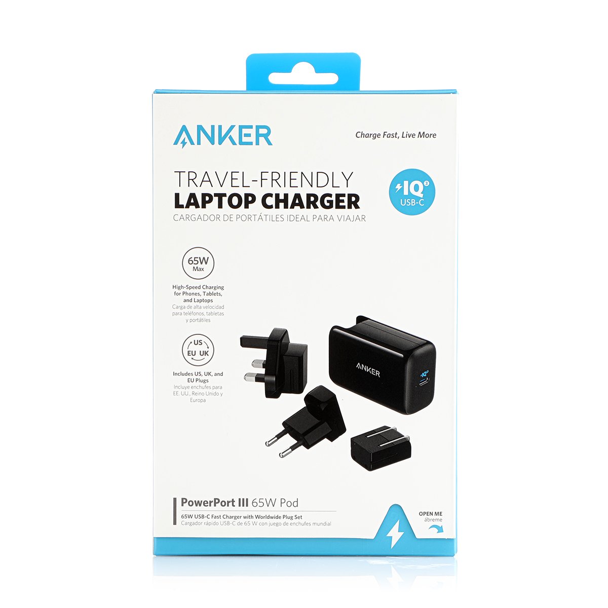 Anker Power Port III Travel Friendly Laptop Charger 65W Pod Adapter A2712H11 - Image 3