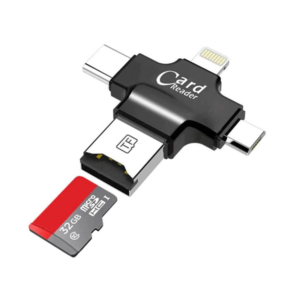 3 Way Card Reader Support FAT32 & exFAT