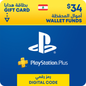 PlayStation Lebanon Wallet Topup USD 34 Gift Card