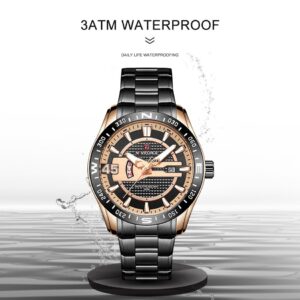 GW Naviforce 9157 Chain Date Watch