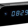 CAM 360 Wireless WiFi Night Vision 1080p Digital Table Clock Full HD Mini Spy Camera Video Recording with Audio 5 Hours Battery Backup 12 mega Pixel Lens for Home