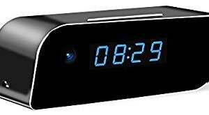 CAM 360 Wireless WiFi Night Vision 1080p Digital Table Clock Full HD Mini Spy Camera Video Recording with Audio 5 Hours Battery Backup 12 mega Pixel Lens for Home