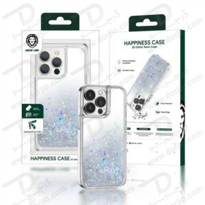 Green Happiness 3D Glitter Resin Case iPhone 13 Pro Max 6.7"
