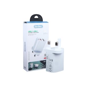 Go Des GD-QC3013 20w USB C To USB A Dual Quick Charger