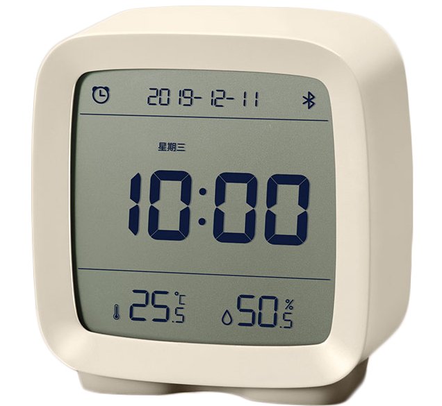 Qingping Bluetooth Alarm Clock Temperature Humidity Monitoring Night Light 3 in 1 Multifunctional Clock Work