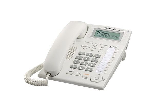 Panasonic KX-TS880MX Corded Landline Phone (White)
