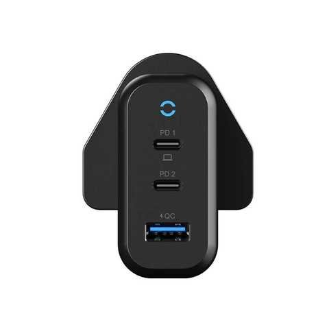 Powerology 65W PD Fast Charger Compact 3 Output Gan Charger - Image 3