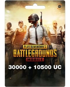 Pubg Pin 30000+10500 UC Retail Gift Card