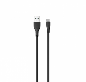 PAWA USB A TO MICRO BRAIDED CABLE BLACK