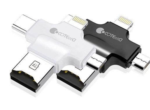 COTEECI 4 In 1 Card Reader Adapter