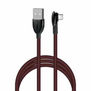 Porodo Zinc Alloy Gaming Cable Type A To Type C 4ft
