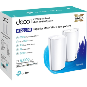 Tp Link Deco X90 AX6600 Whole Home Mesh Wifi 6 System 2 Pack