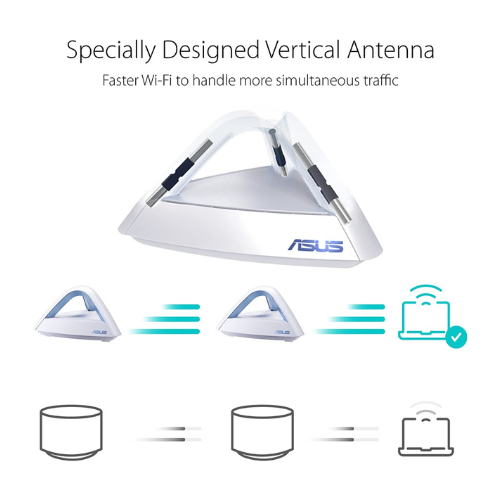 ASUS AC1750 Mesh WiFi System (Lyra Trio 3PK) - Whole Home Coverage up to 5,400 sq.ft & 6+ Rooms, Compatible with Alexa, AiMesh, Free Lifetime Internet Security, Parental Control - Image 3