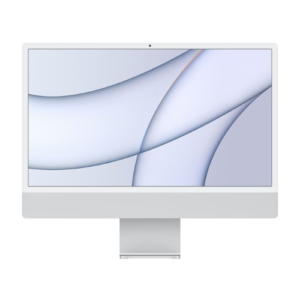 Apple M1 chip with 24-inch iMac with Retina 4.5K 8‑core CPU and 8‑core GPU, 512GB Silver English Keyboard