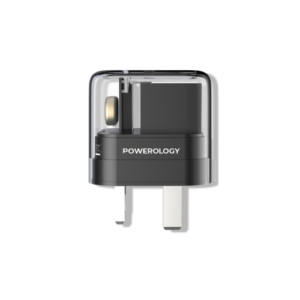 Powerology Crystalline Series Dual PD Gan Charger With Folding Plugs PWCUQCO20