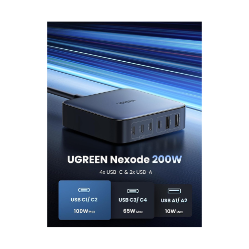 UGREEN Nexode 6 Port Gan Desktop Fast Charger - Image 2