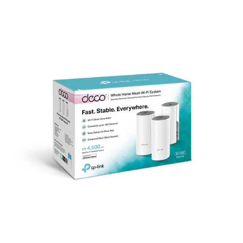 TP-Link Deco E4 - AC1200 Whole Home Mesh Wi-Fi System (3-Pack) - Image 2