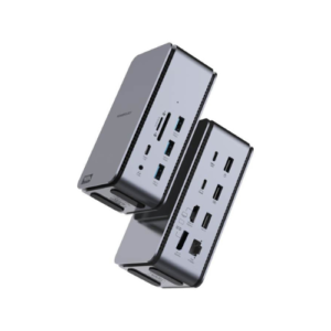 Powerology 15 IN 1 Dual Dock Station PW15IN1DS-GY