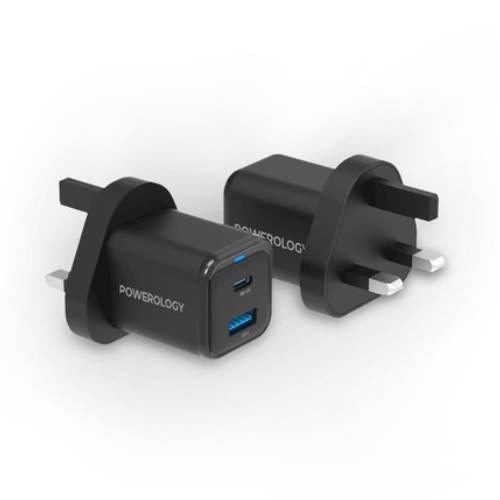 Powerology Super Compact Quick Charger 35W With USB C Cable PWCUQC021 - Image 2