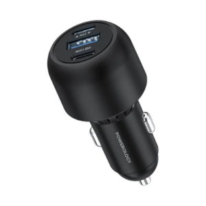 Powerology 130W X2 PD Port & X1 Q.C Port With C to C 100W Cable (0.9m) - Black