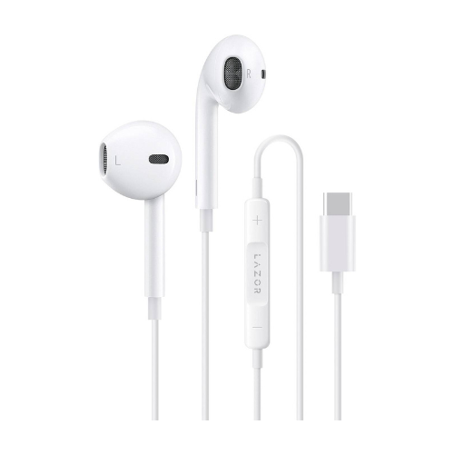 Powerology Type-C Connector Stereo Earphone 1.2M 4Ft , HD Sound