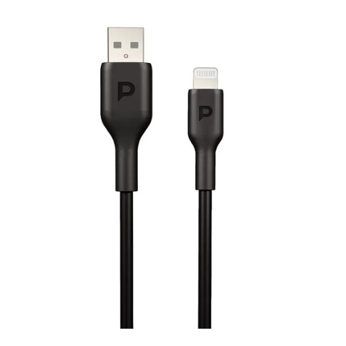 Powerology USB-A To Lightning Data Sync And Charge 1.2m - Black - Image 3