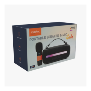 Porodo Soundtec Gala Portable Speaker and Mic Black