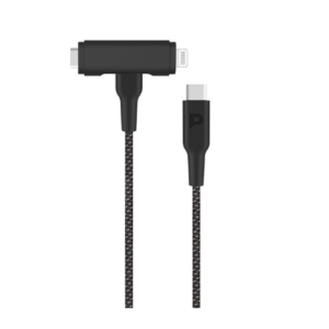 Powerology Braided C2C Plus Lightning Cable 1.2M Black