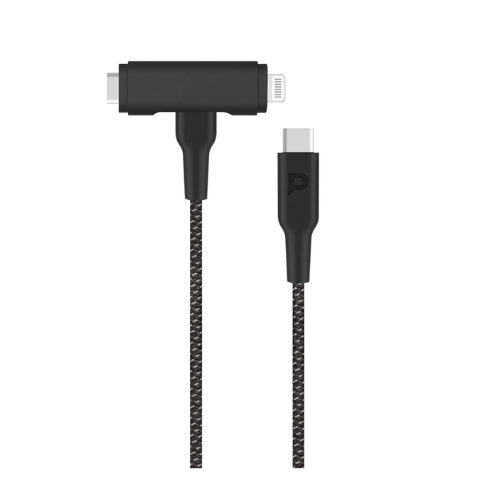 Powerology Braided C2C Plus Lightning Cable 1.2M Black